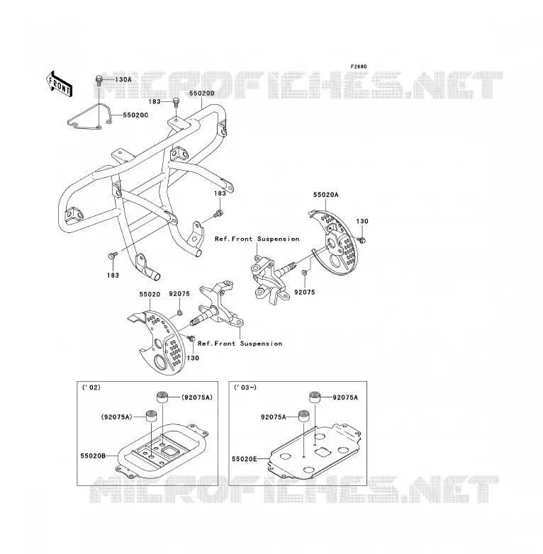 PROTECTION(S) Kawasaki QUAD 300 2004 KLF300  KLF300-B17
