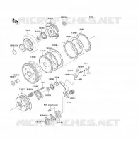 CLUTCH voor Kawasaki KLF300 1990