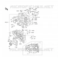 CRANKCASE(S) voor Kawasaki KLF300 1990