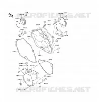 ENGINE COVERS voor Kawasaki KLF300 1990