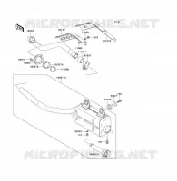 EXHAUST voor Kawasaki KLF300 1990