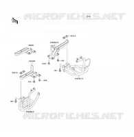 FOOTREST voor Kawasaki KLF300 1990