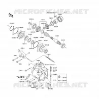 FRONT GEAR voor Kawasaki KLF300 1990