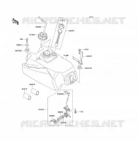 FUEL TANK(AS) voor Kawasaki KLF300 1990