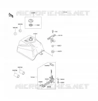 FUEL TANK(EU,UK) voor Kawasaki KLF300 1990