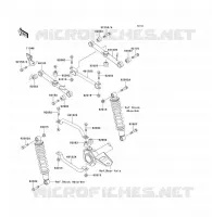 REAR SUSPENSION voor Kawasaki KLF300 1990