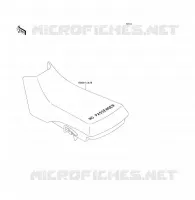 SEAT voor Kawasaki KLF300 1990