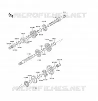 TRANSMISSION voor Kawasaki KLF300 1990