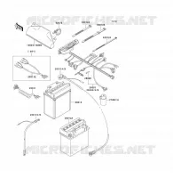 CHASSIS ELECTRICAL EQUIPMENT voor Kawasaki KLF300 1992