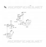 FOOTREST voor Kawasaki KLF300 1992
