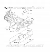 FRAME PARTS (COUVERTURE) voor Kawasaki KLF300 1992