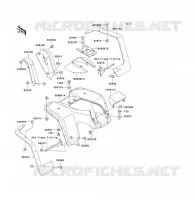 FRONT FENDER voor Kawasaki KLF300 1992