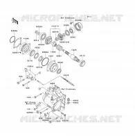 FRONT GEAR voor Kawasaki KLF300 1992