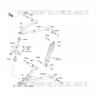 FRONT SUSPENSION   SHOCK ABSORBER voor Kawasaki KLF300 1992