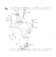FUEL TANK voor Kawasaki KLF300 1992