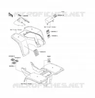 LABELS voor Kawasaki KLF300 1992