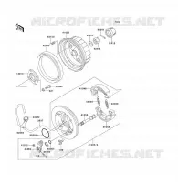 REAR HUB voor Kawasaki KLF300 1992