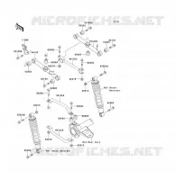 REAR SUSPENSION voor Kawasaki KLF300 1992