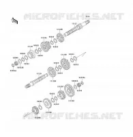 TRANSMISSION voor Kawasaki KLF300 1992