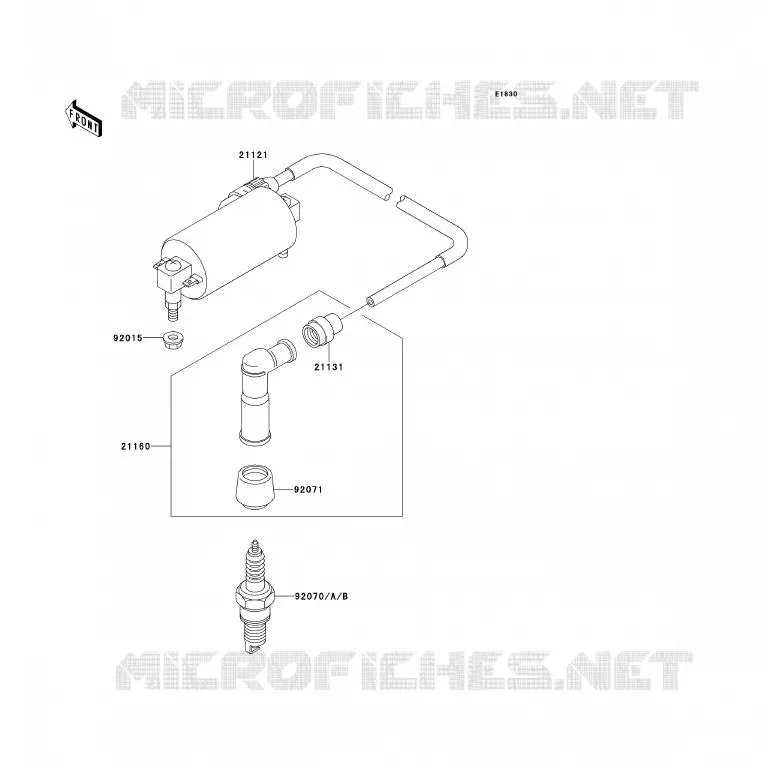 IGNITION SYSTEM Kawasaki QUAD 300 1992 KLF300  KLF300-B5