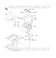 BATTERY BRACKET voor Kawasaki KLF300 1992