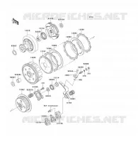 CLUTCH voor Kawasaki KLF300 1992