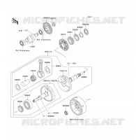 CRANKSHAFT voor Kawasaki KLF300 1992