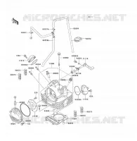 CYLINDER HEAD voor Kawasaki KLF300 1992