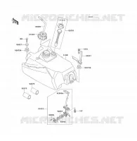 FUEL TANK voor Kawasaki KLF300 1992