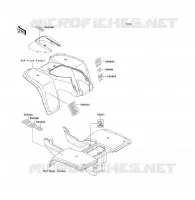 LABELS voor Kawasaki KLF300 1992