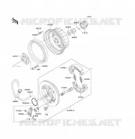 REAR HUB voor Kawasaki KLF300 1992