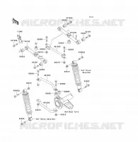 REAR SUSPENSION voor Kawasaki KLF300 1992