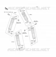 SUSPENSION   SHOCK ABSORBER voor Kawasaki KLF300 1992