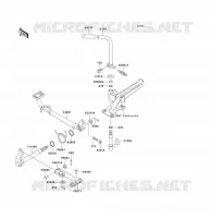 BRAKE PEDAL voor Kawasaki KLF300 1993