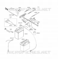 CHASSIS ELECTRICAL EQUIPMENT voor Kawasaki KLF300 1993
