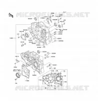 CRANKCASE(S) voor Kawasaki KLF300 1993