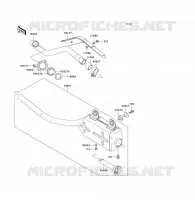 EXHAUST voor Kawasaki KLF300 1993