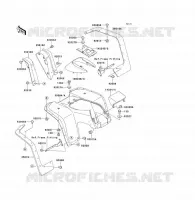 FRONT FENDER voor Kawasaki KLF300 1993