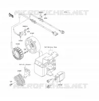 GENERATOR voor Kawasaki KLF300 1993