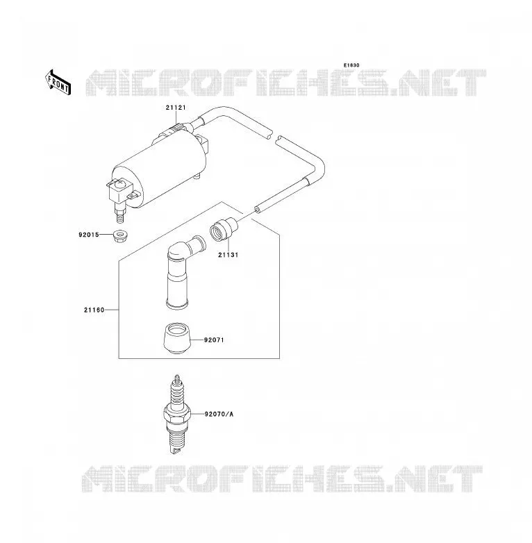 IGNITION SYSTEM Kawasaki QUAD 300 1993 KLF300  KLF300-B6