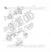CLUTCH voor Kawasaki KLF300 1994