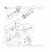 CRANKSHAFT voor Kawasaki KLF300 1994