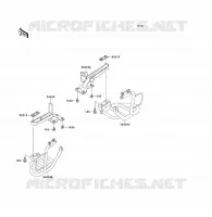 FOOTREST voor Kawasaki KLF300 1994