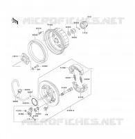 REAR HUB voor Kawasaki KLF300 1994