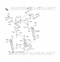 REAR SUSPENSION voor Kawasaki KLF300 1994