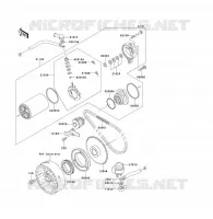 STARTER MOTOR voor Kawasaki KLF300 1994