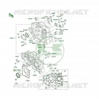 CRANKCASE(S) voor Kawasaki KLF300 1994