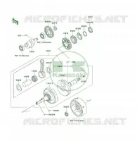 CRANKSHAFT voor Kawasaki KLF300 1994