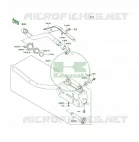 EXHAUST voor Kawasaki KLF300 1994