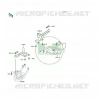 FOOTREST voor Kawasaki KLF300 1994